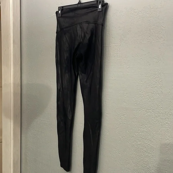Spanx 2437 Faux Leather Leggings Black